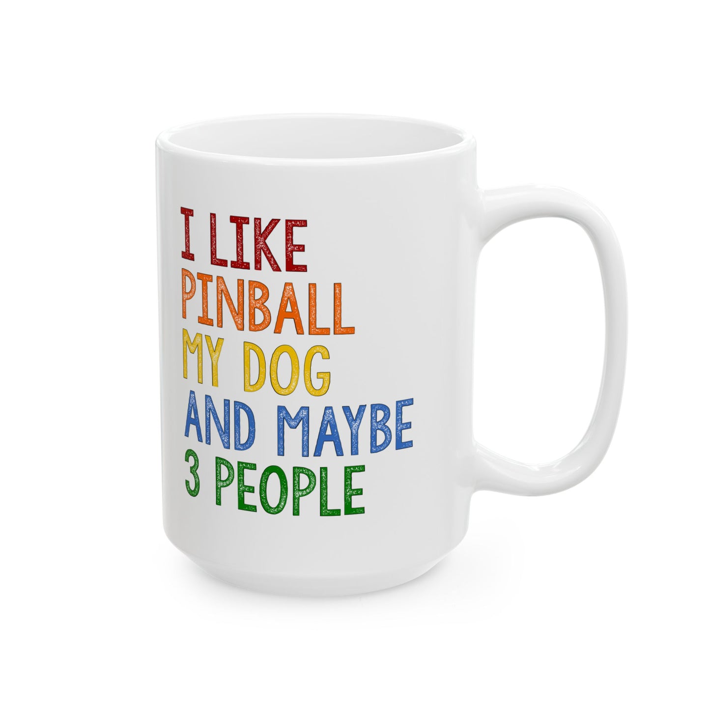 I like Pinball and My Dog Ceramic Mug - Perfect Gift for Pet Owners, Coffee Lovers, Birthdays, Dog Walking, Home Decor