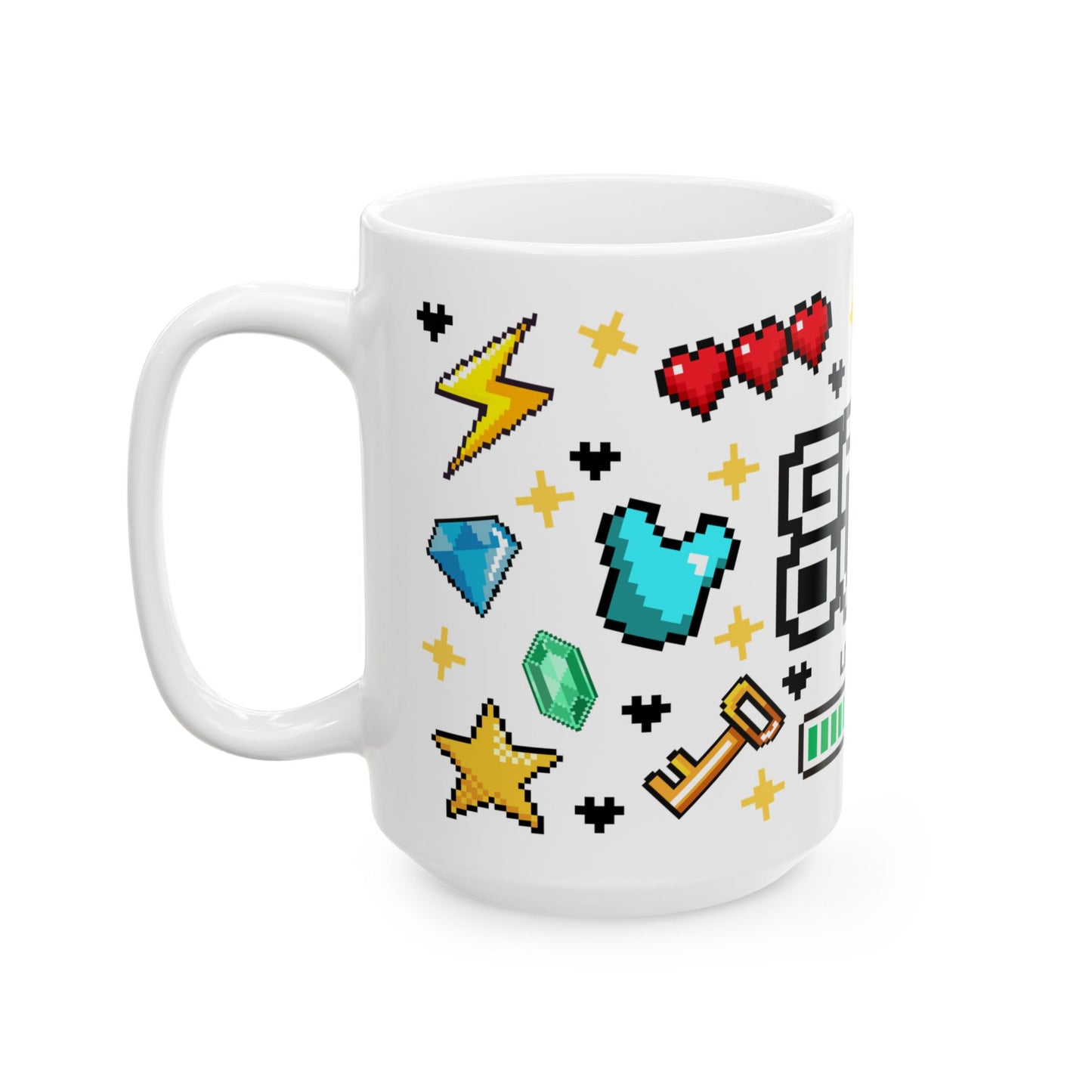Gamer Mug - Fun Gift for Gamers, Game Over Design, Retro Gaming Collectible, Unique Coffee Cup for Birthdays, Holidays