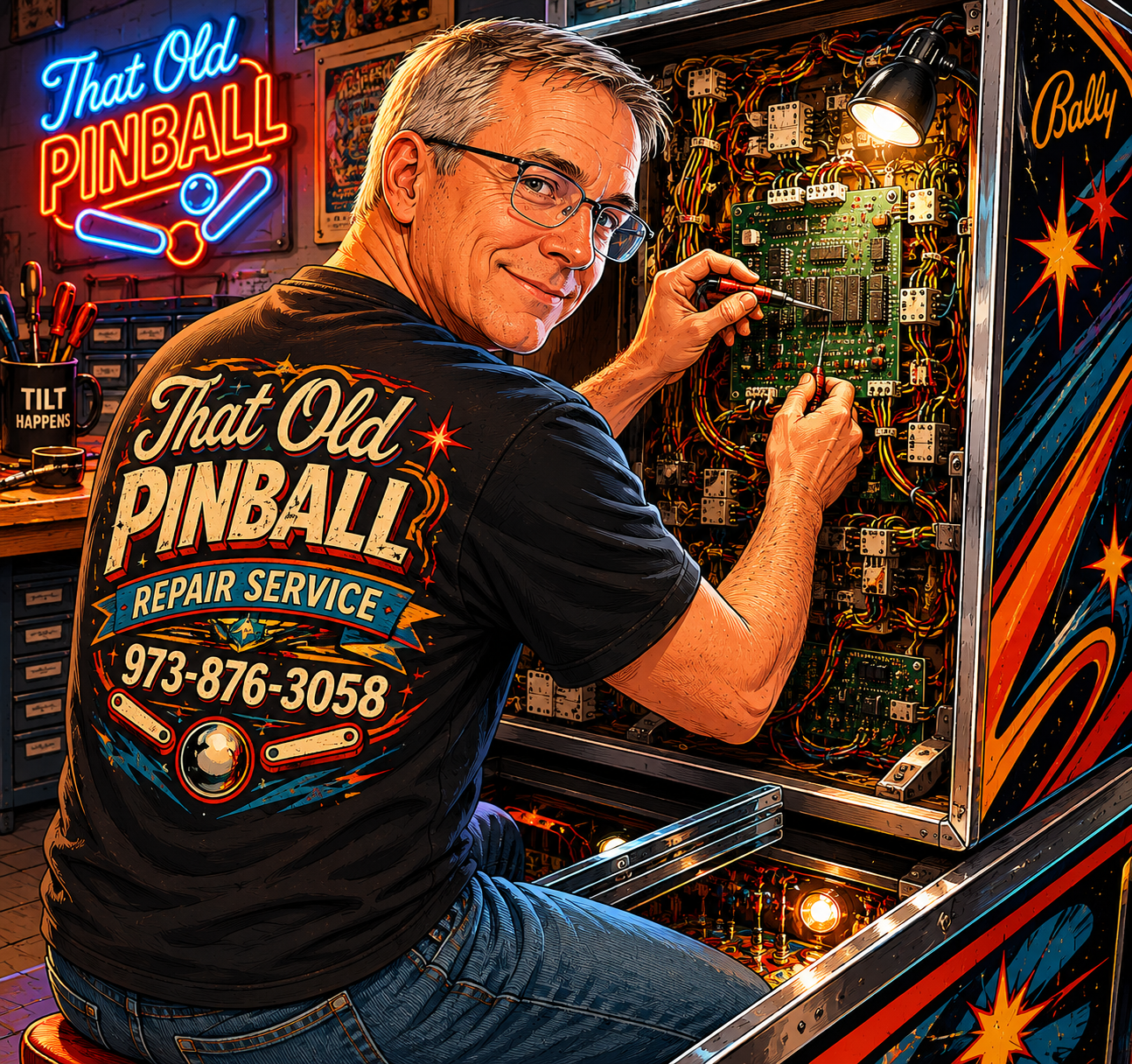 Service Call - Pinball and Arcade repairs, Northern NJ