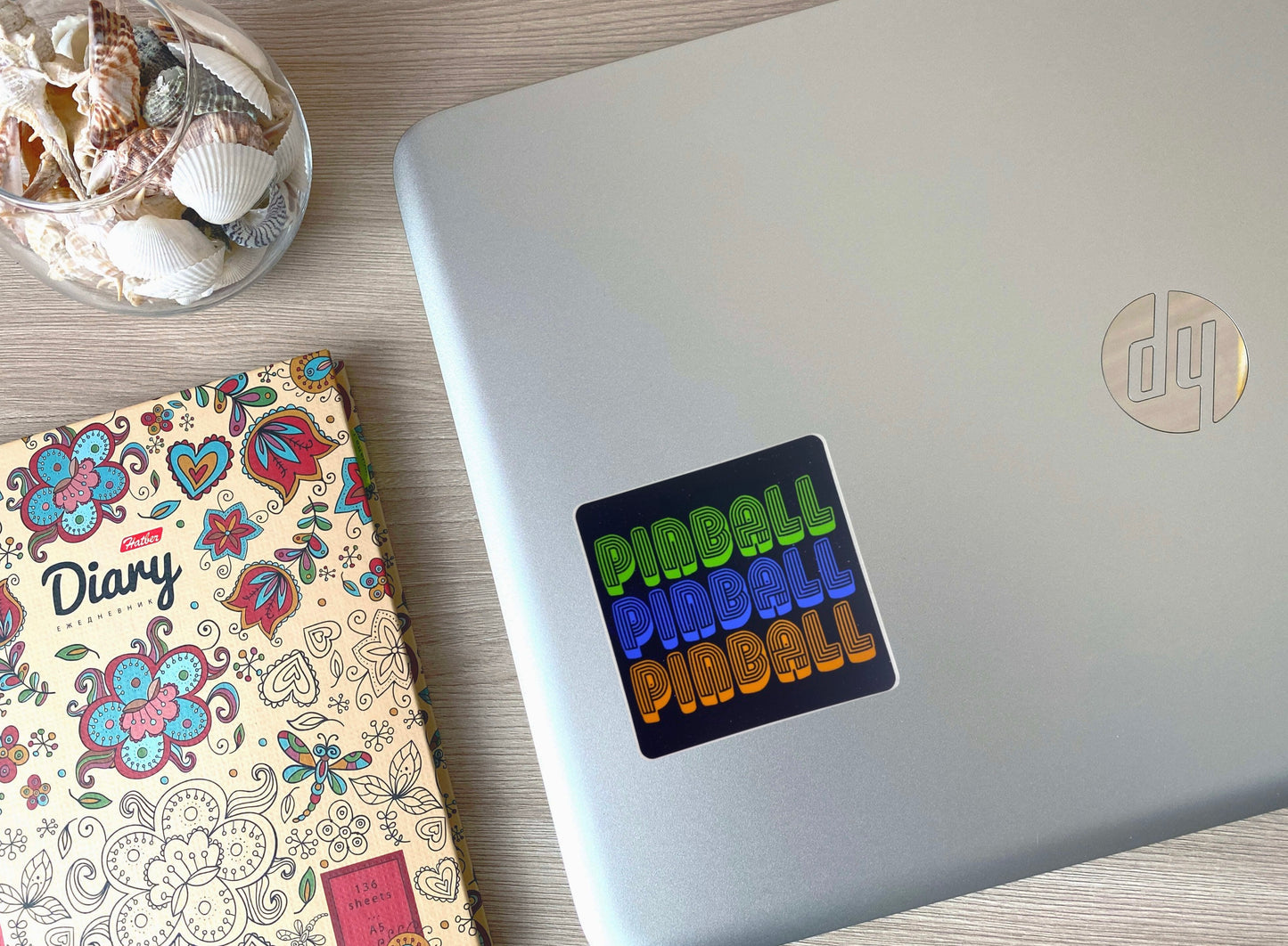 STICKER - RETRO PINBALL DESIGN