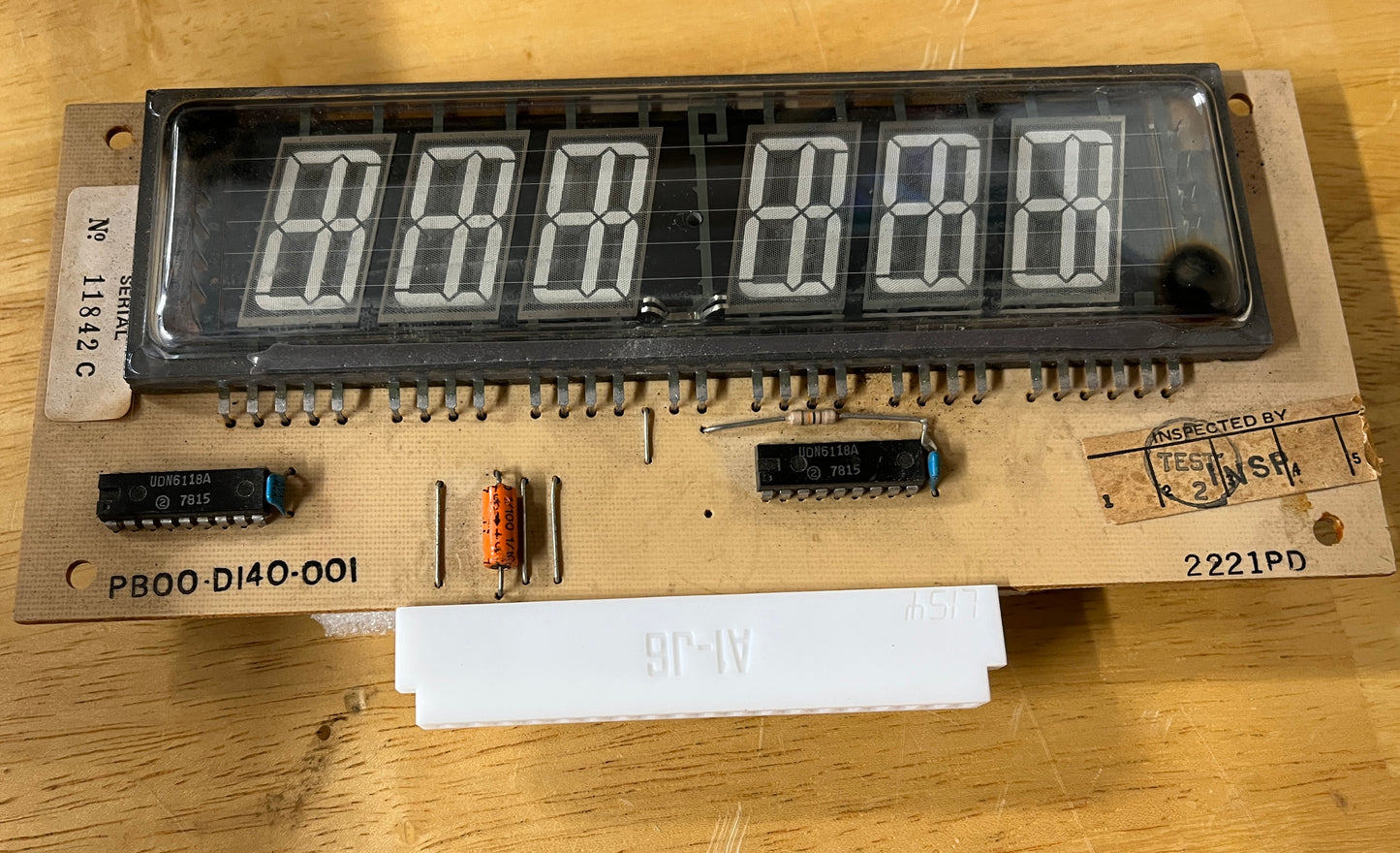 Gottlieb System 1 / System 80 - 4/6 digit Display connector 19 pin (same as Sys80 A1-J6)