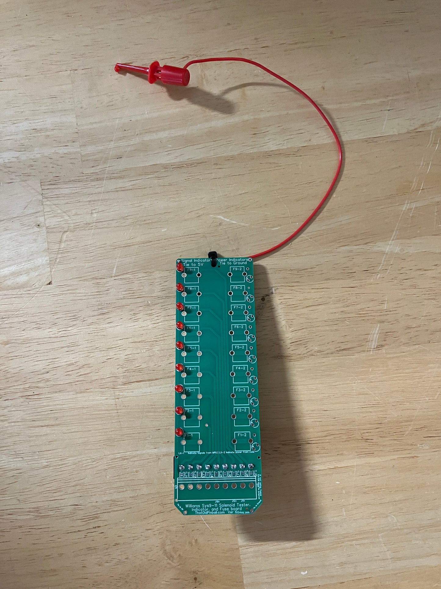 Solenoid Signal Test board - Williams System 3-11, Data East, Sega