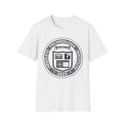Obsolete Technology Institute Unisex T-Shirt, Retro Gift, Vintage Tee, Nostalgic Apparel, Tech Lovers Shirt, Gift for Him/Her