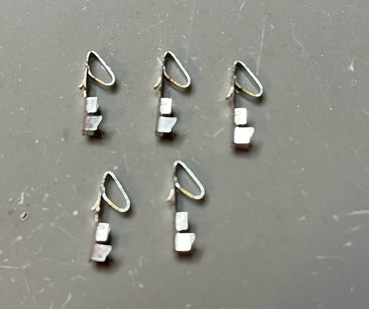 .156” 3.96mm Crimp Terminal Connector Pins - Fits .156" Header - Pack of 100