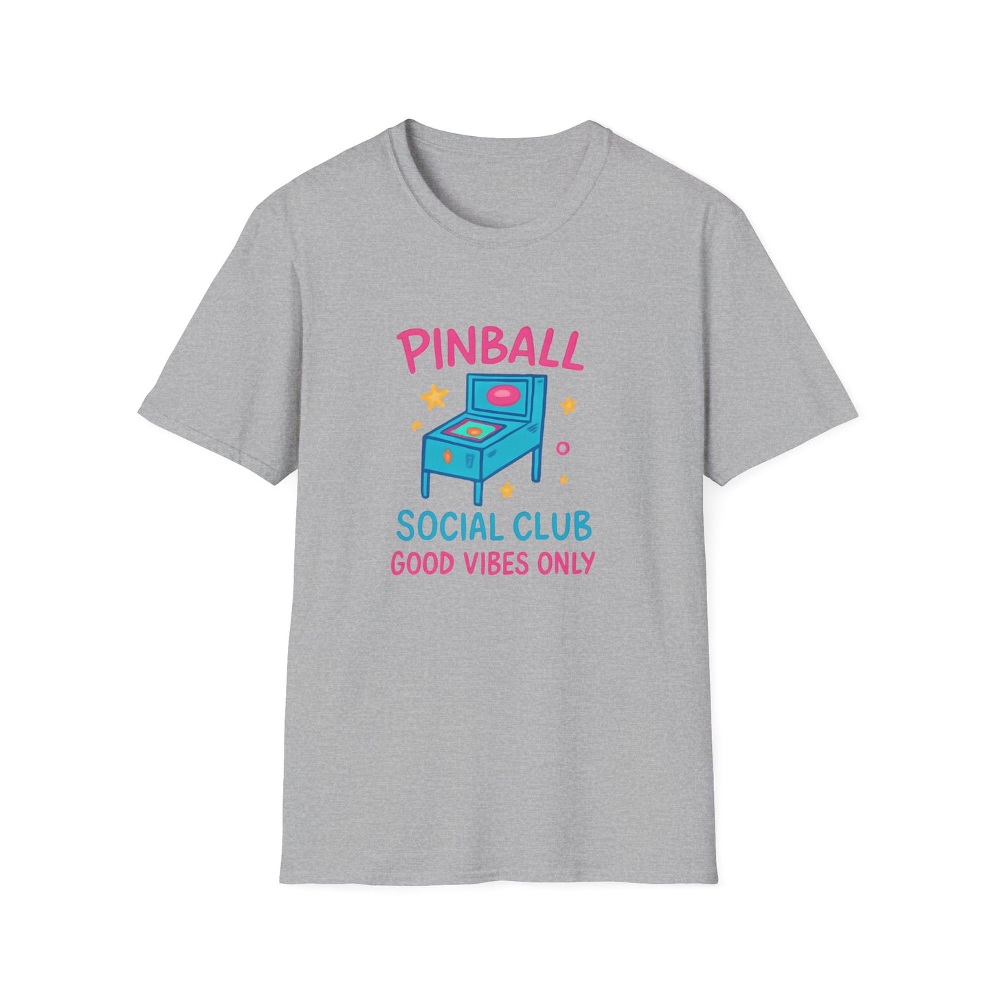 Pinball Social Club Good Vibes Only Tee, Arcade. Retro Gaming Apparel