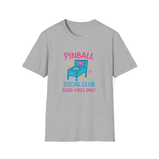 Pinball Social Club Good Vibes Only Tee, Arcade. Retro Gaming Apparel