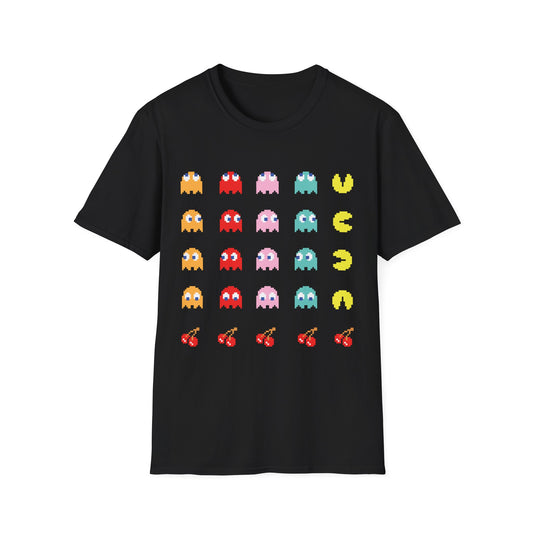 Retro Arcade Unisex T-Shirt, 80s Game Shirt, Gamer Gift, Vintage Pixel Design, Fun Casual Tee, Perfect for Celebrations