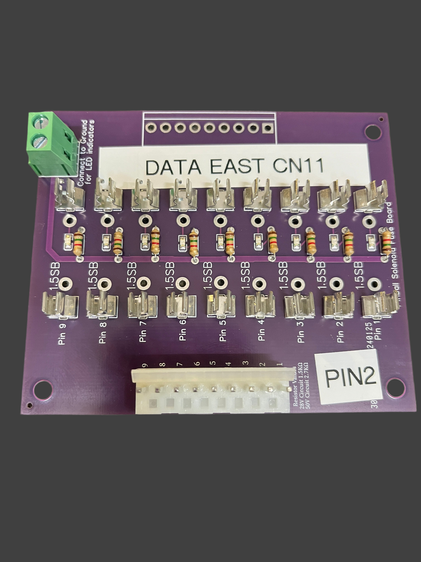 Solenoid Saver Board - All in one. Williams / Data East / Sega / Stern with LED indicators