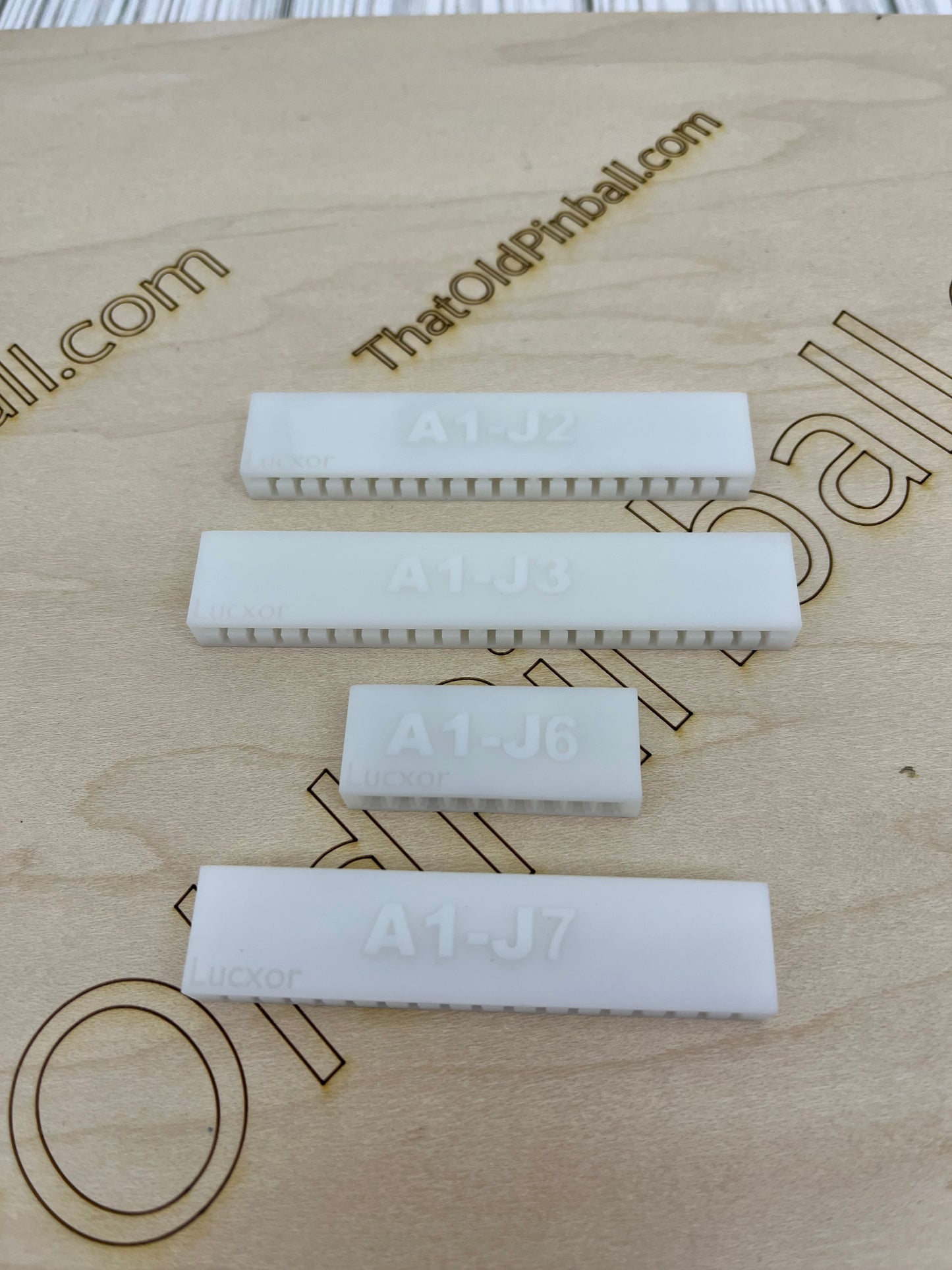 Set of four edge connectors for Gottlieb System 1 excluding Interconnect