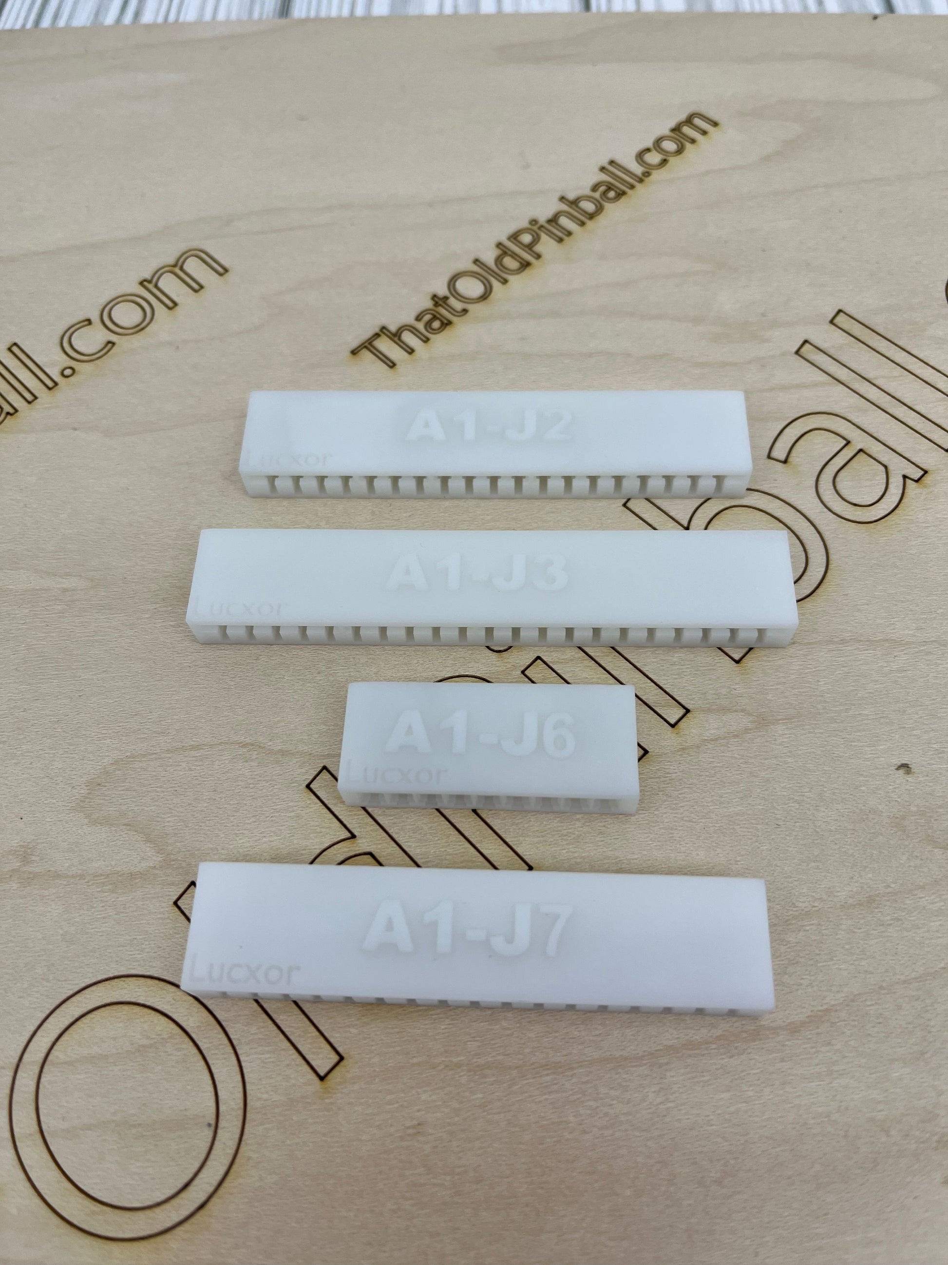 Set of four edge connectors for Gottlieb System 1 excluding Interconnect