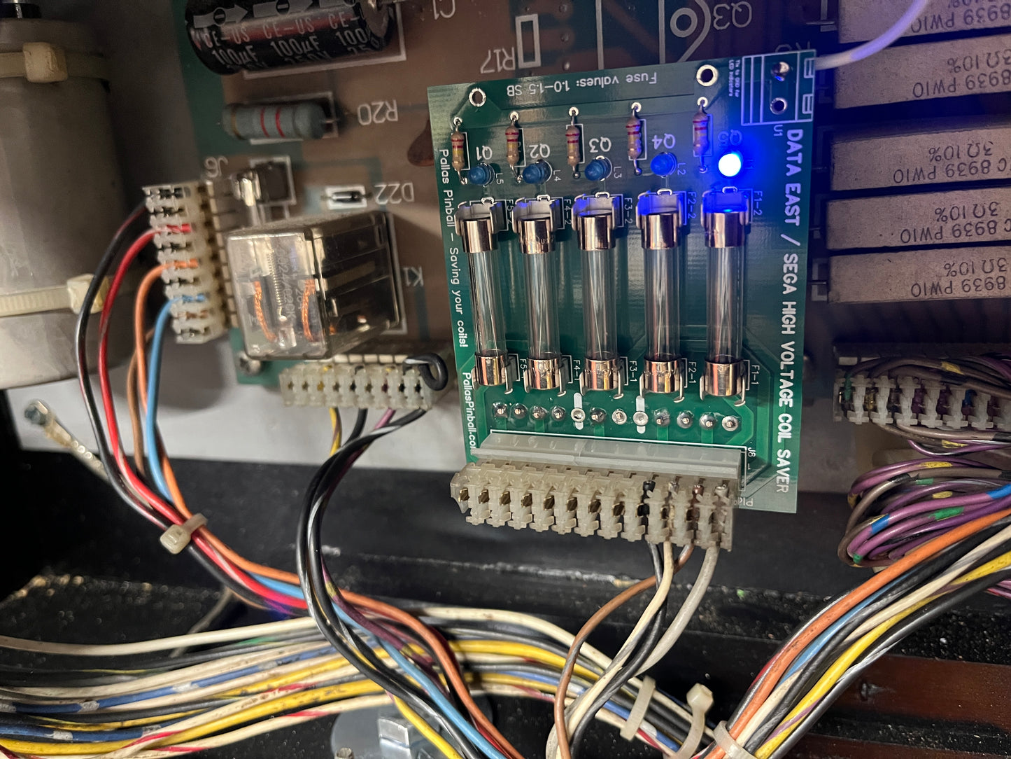 Data East / Sega PPB-1 - High Voltage Transistor Coils Saver - Version 1