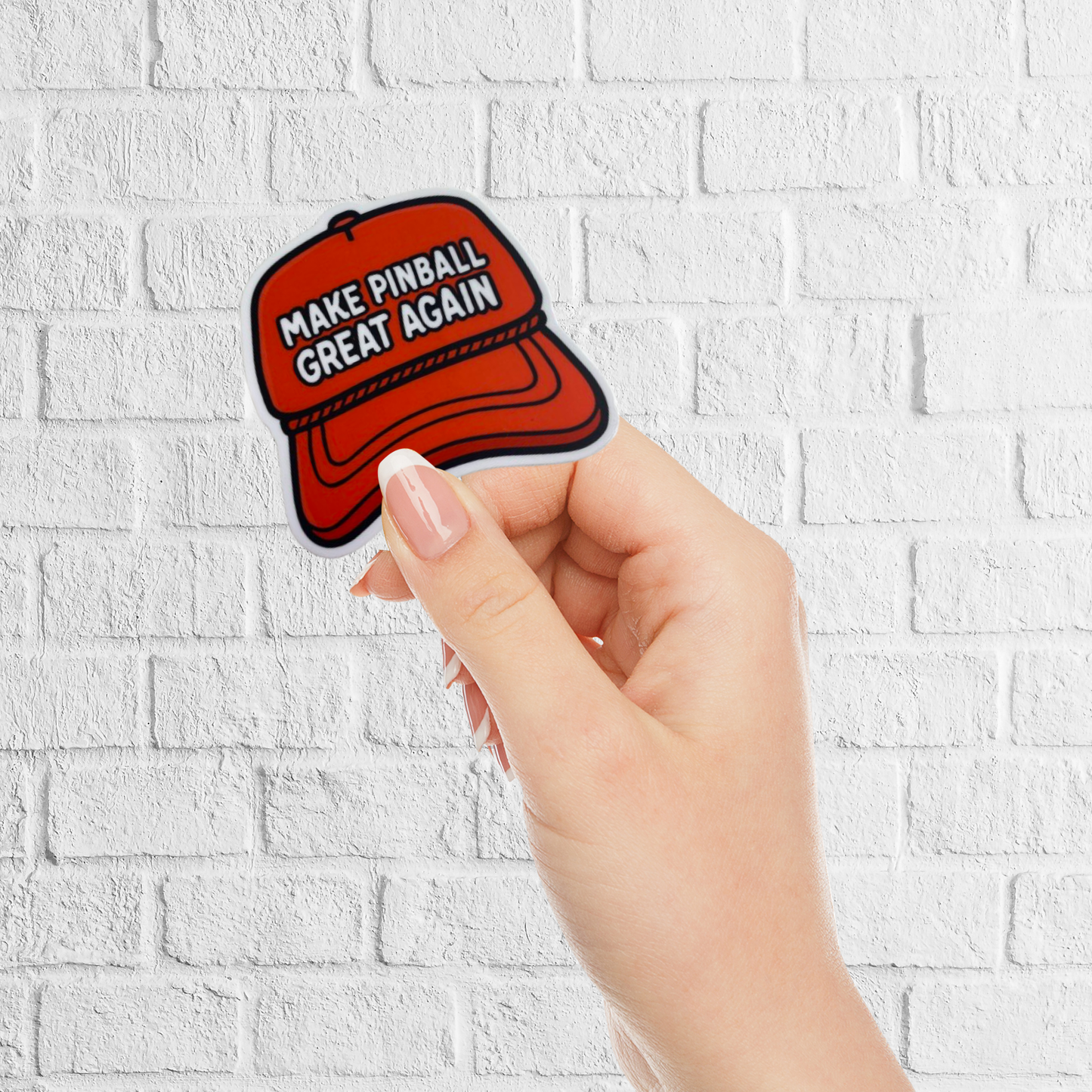 MAKE PINBALL GREAT AGAIN 3” DIECUT MATTE STICKER
