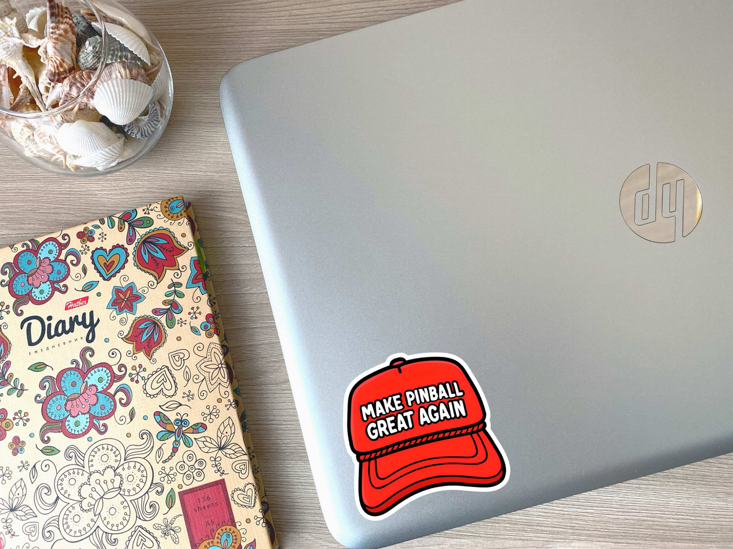 MAKE PINBALL GREAT AGAIN 3” DIECUT MATTE STICKER