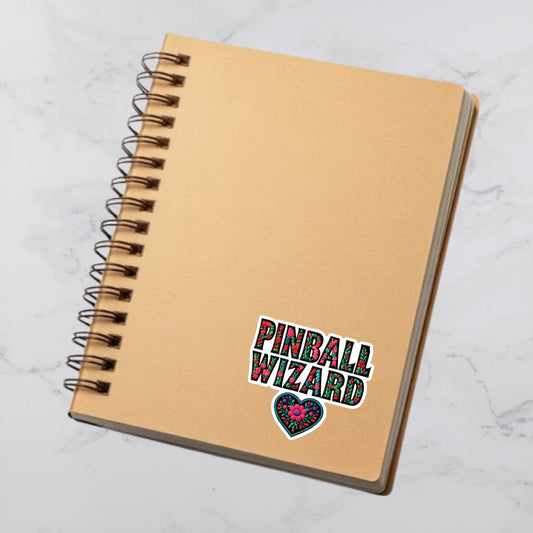 Pinball Wizard die cut sticker 3”