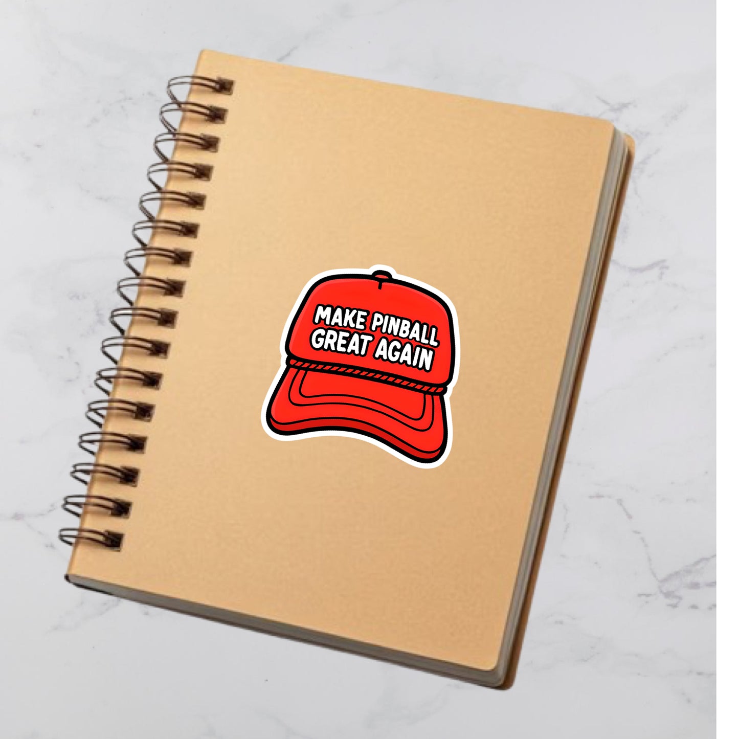 MAKE PINBALL GREAT AGAIN 3” DIECUT MATTE STICKER