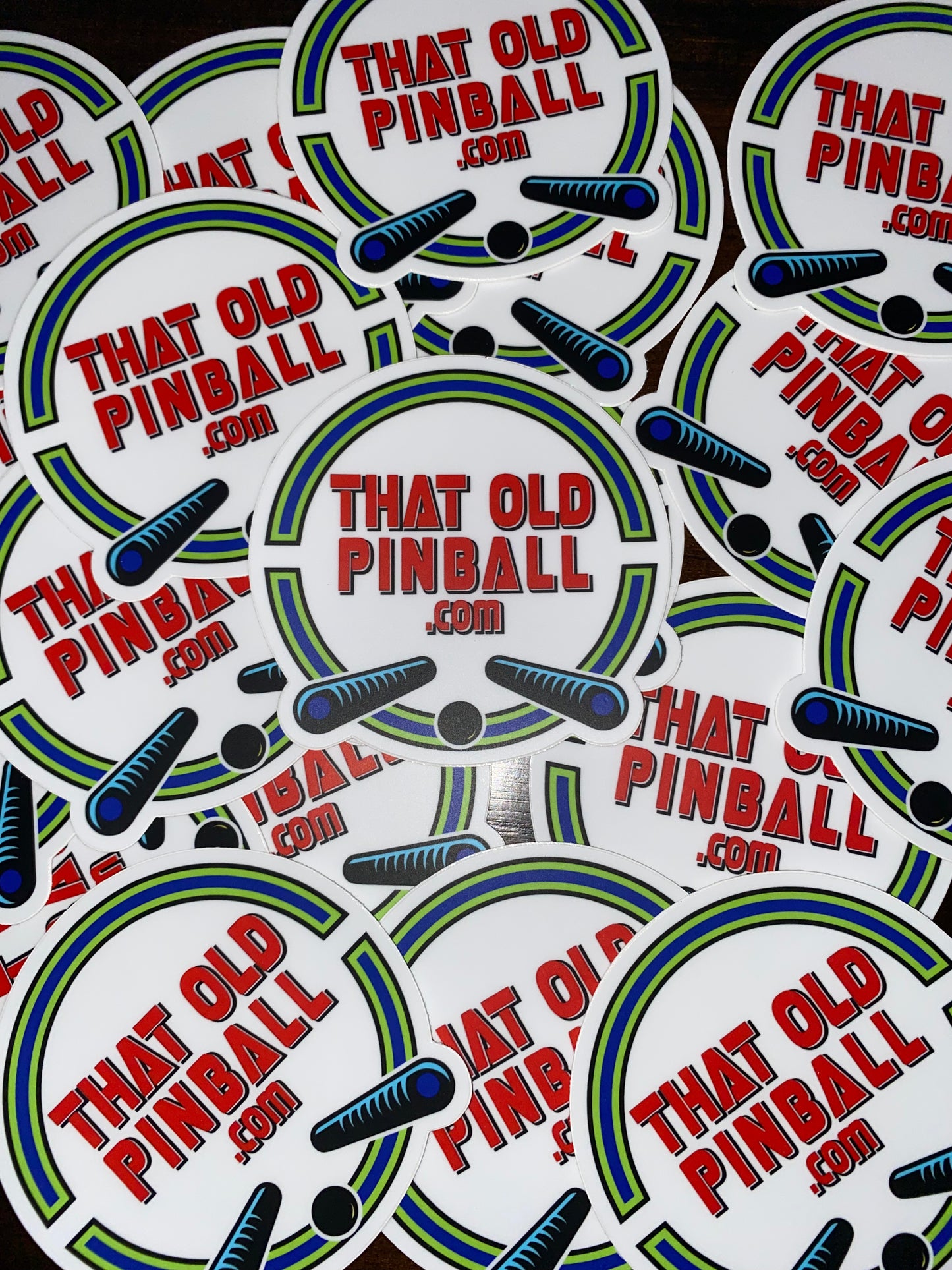 STICKERS - THAT OLD PINBALL LOGO