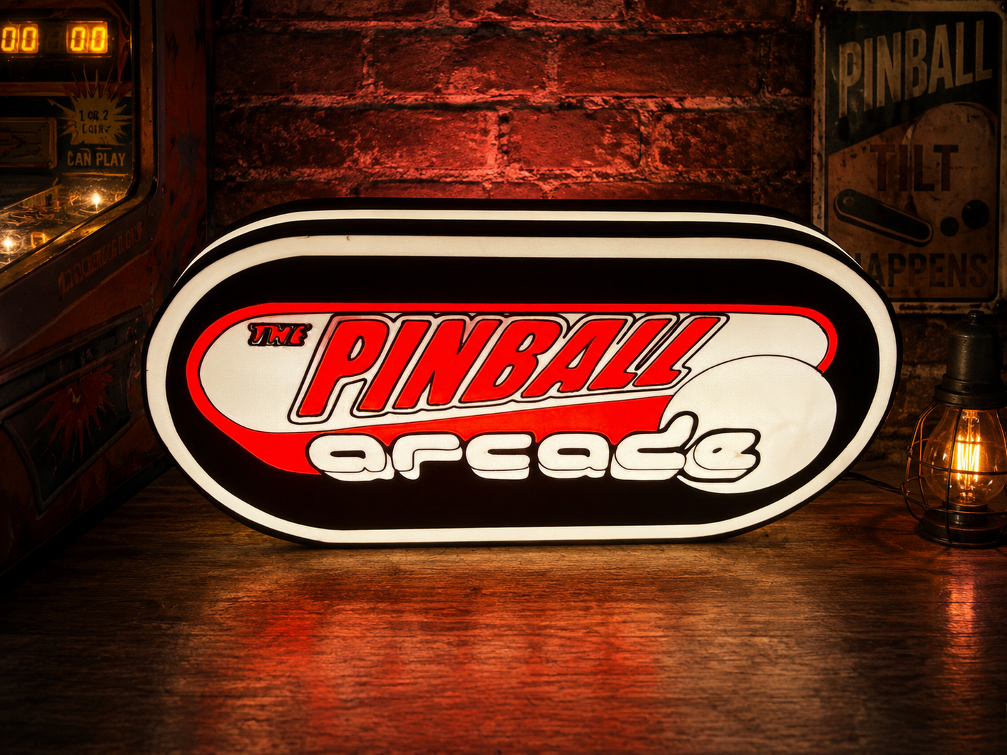 Custom 3D Printed Backlit Sign — Deposit Only