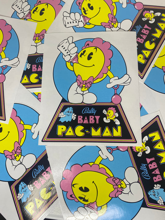 BABY PACMAN 6” STICKER