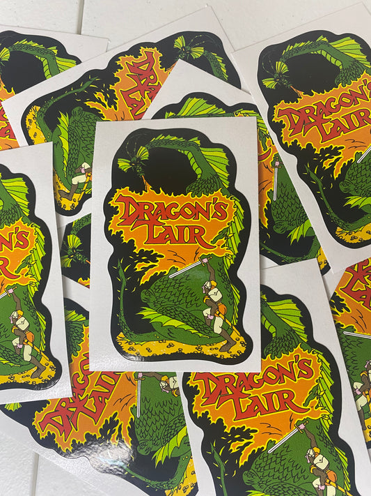 DRAGONS LAIR 4” STICKER
