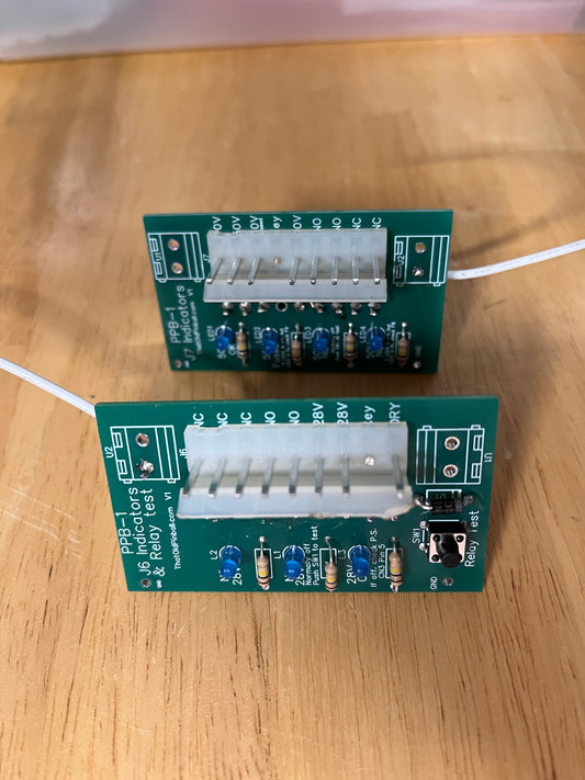 Data East / Sega PPB-1 - Coil Voltage and Relay - Test and Indicator boards
