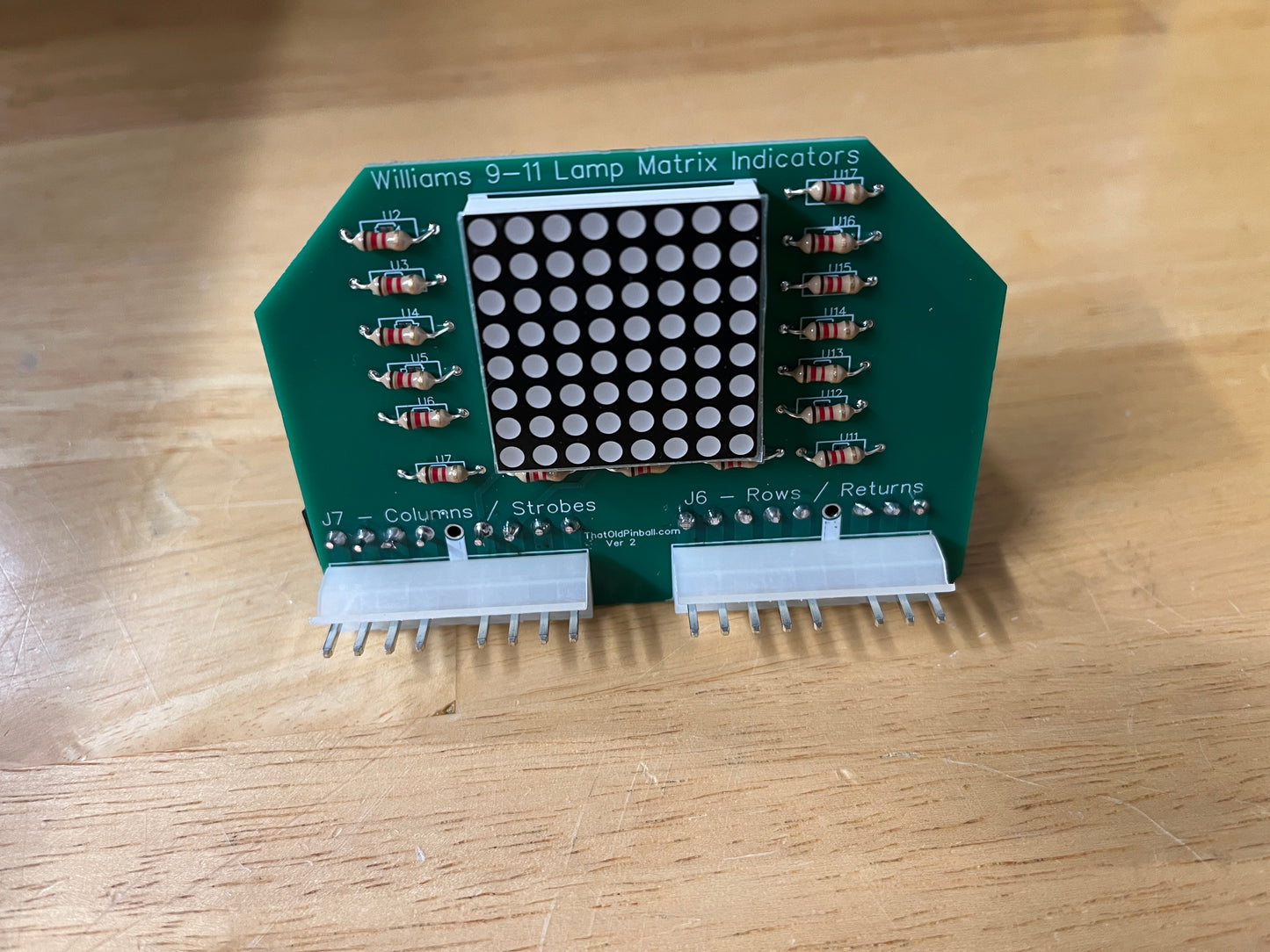 Williams System 9-11 Lamp Matrix Test board