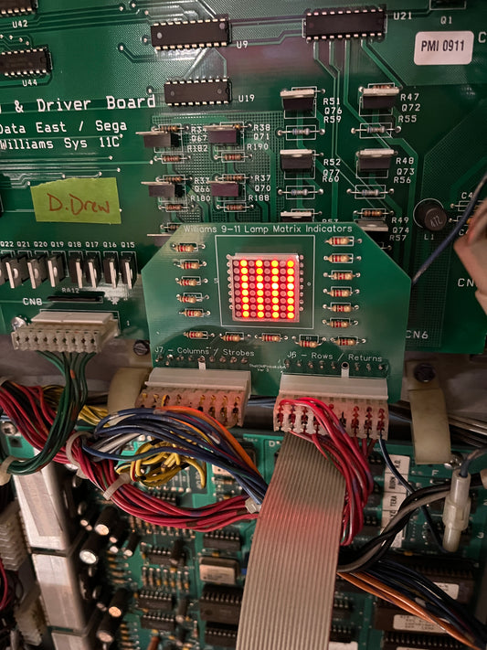 Williams System 9-11 Lamp Matrix Test board