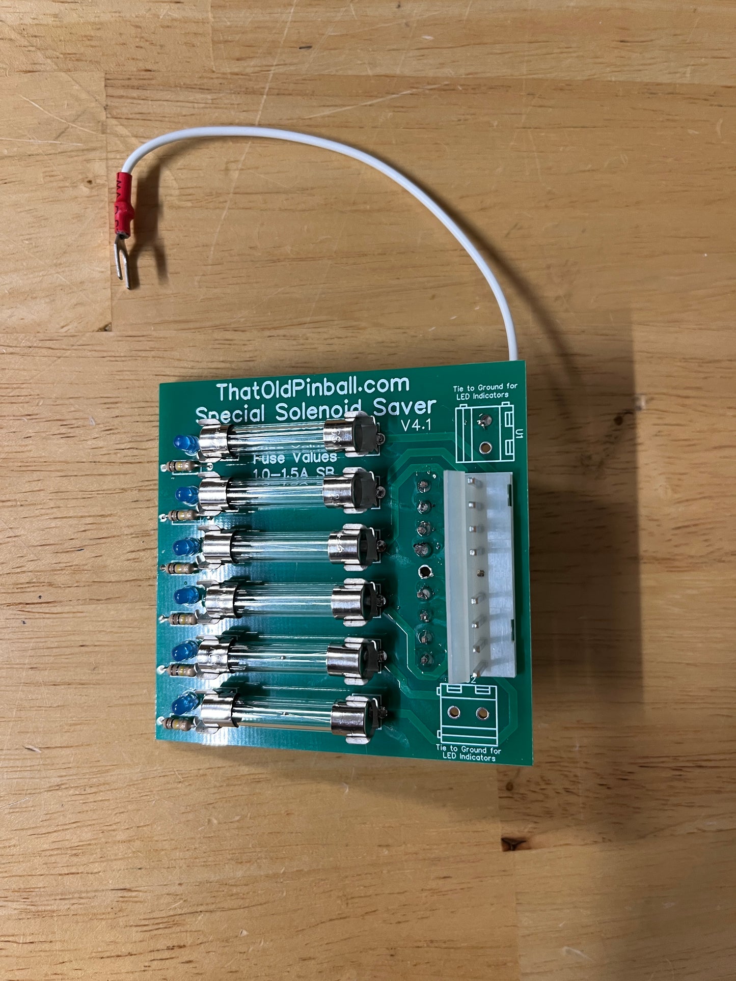 Special Solenoid Saver Board with LED indicators - Version 4.1 Williams Sys 3-11, Data East, Sega etc.