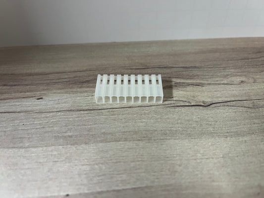 Lot of Two - 9 Position - .156" or 3.96mm Connector Housing