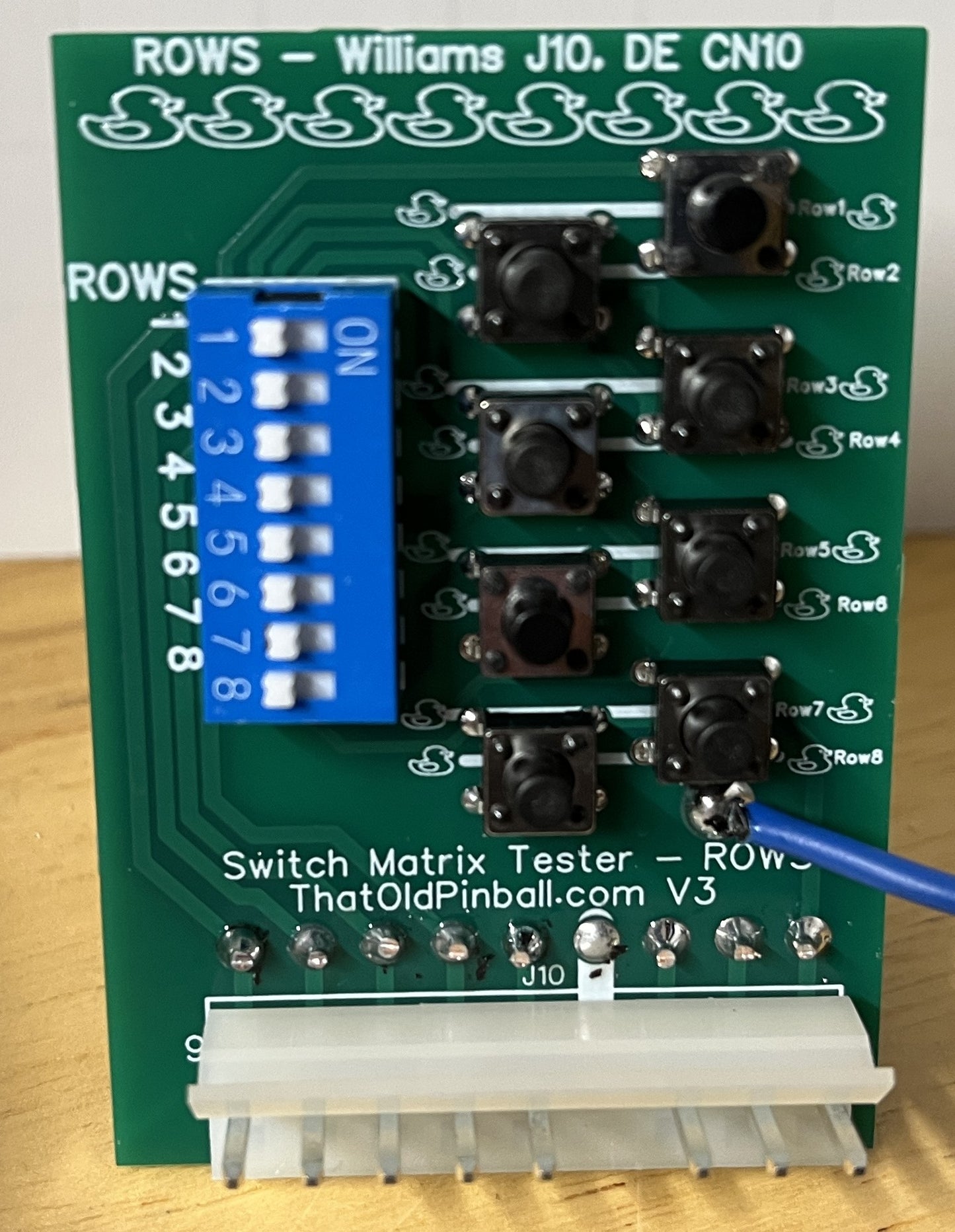 Simple Switch Tester - Williams 3-11, Data East, Sega