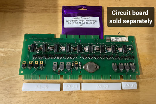 Gottlieb System 1 Set of Edge Connectors for Driver Board ***Excludes Interconnect***