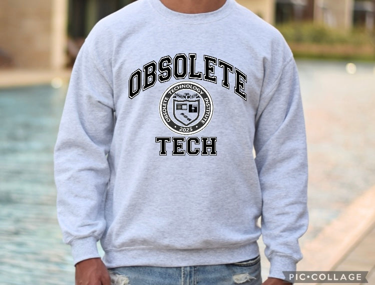 Obsolete Tech-Crew Neck Sweatshirt-Unisex
