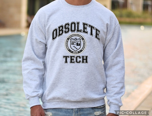 Obsolete Tech-Crew Neck Sweatshirt-Unisex